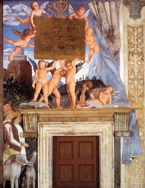 Andrea Mantegna Inscription with Putti